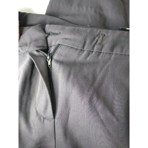 Talbots Woman Petites 16W Gray Wool Blend Lined Pants Stretch Italian Fabric Vtg - Picture 6 of 8